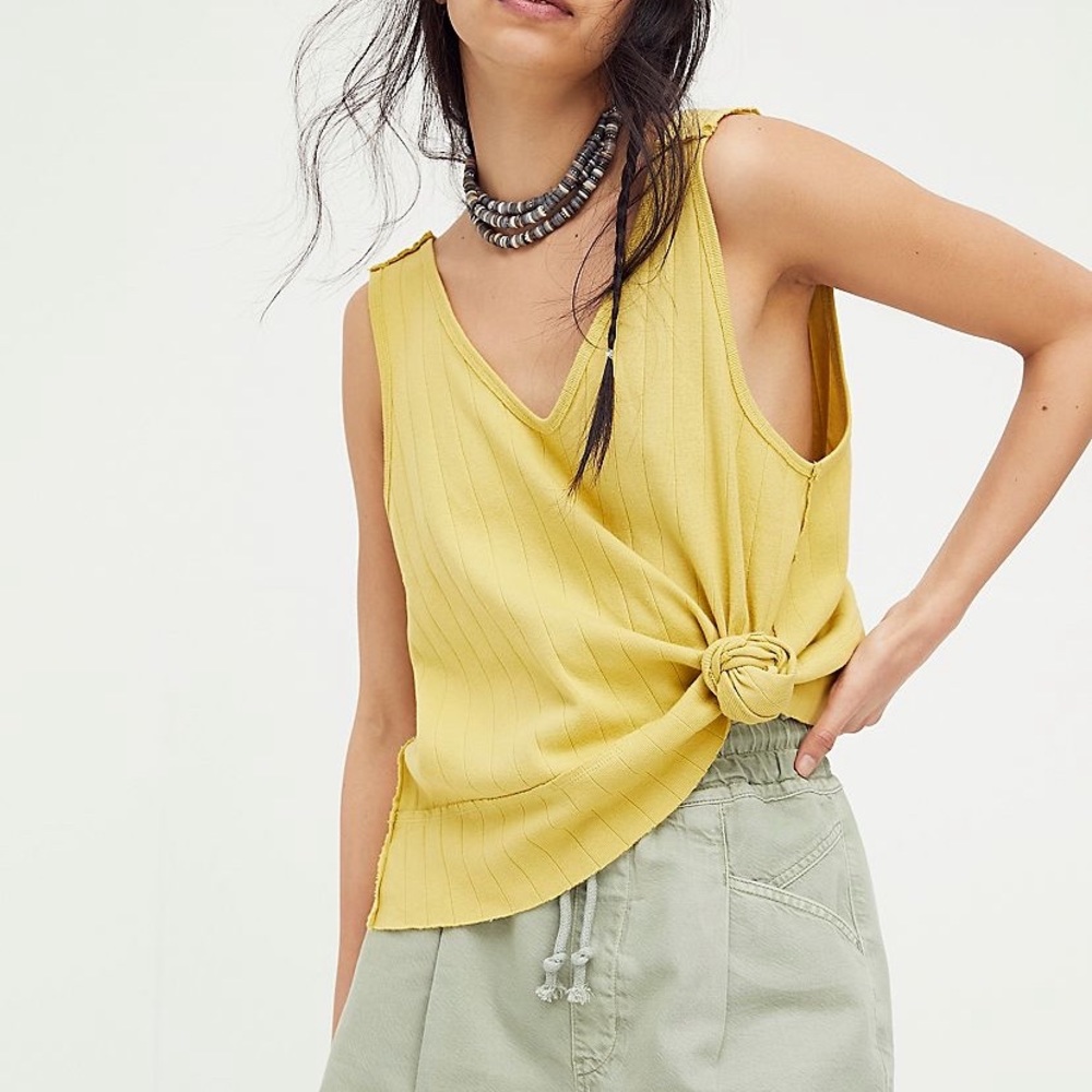 NWT Care FP Harper Tank Golden Yellow